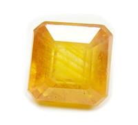 DENMOUS 6,25 Ratti / 5,82 carats. Super Deluxe Qualité non chauffée non traitée Ceylan Energized Yellow Saphir/Pukhraj Gemstone by Lab Certified-B0CQYHFG-M1