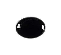DENMOUS 6,25 Ratti Sulemani Hakik Pierre précieuse certifiée Onyx noir naturel - B07X47X4-2541, Small, Gemme