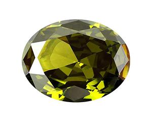 DENMOUS 7,25 ratti 6,60 carats pierre de péridot originale certifiée avec rapport de laboratoire et certificat de garantie, péridot naturel/pierre de mani qualité pour avantages astrologiques