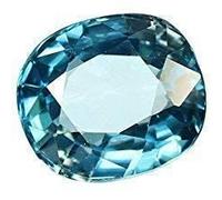 DENMOUS 9,25 carats I Pierre naturelle de zircon bleu I, certifiée en laboratoire, pierres précieuses énergétiques en zircone bleue AAa+, qualité -B0DRLJ83, petite et petite, petite et petite, Small