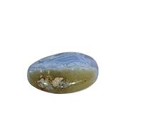 DENMOUS Agate naturelle semi-précieuse en dentelle bleue 90,2 Ct-B08VGGSZDNM