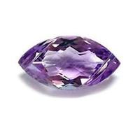 DENMOUS Améthyste naturelle marquise de 2,25 carats - Pierre précieuse certifiée en laboratoire - Pour homme ou femme - Bijoux tendance - B0C2VR1D-2541, Small, Gemme