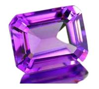 DENMOUS Améthyste naturelle taille écuyer 12,25 Ratti - Certifiée en laboratoire - Fabrication de bijoux pour homme ou femme - B0C55FF1-M1