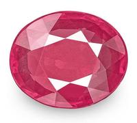 DENMOUS AMZ5947 Rubis naturel certifié non chauffé non traité 7,25 Ratti 6,32 carats de qualité A+ pour homme et femme - Taille S, Small, Gemme