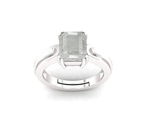 DENMOUS B0C3HSXH1 Bague en argent non chauffé non traité Saphir blanc naturel Pukhraj 18,25 carats Qualité A