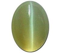 DENMOUS Cat'S Eye Lehsunia Pierre précieuse naturelle certifiée en vrac 5,25 Ratti-B07GD3YC-2541, Small, Gemme