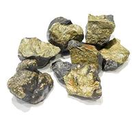 DENMOUS Citrine Naturelle Cornaline Vert Aventurine Rose Quartz Fluorite Œil de Tigre Lapis Améthyste Tourmaline Noire Négativité Cristal de Guérison Brut Pierres Précieuses (Pyrite Dorée) - B08QJ7ZD