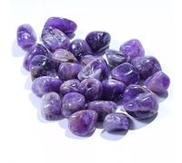 DENMOUS Crystal Tumble cristal violet préchargé pour la paix, la prise de décision, la conscience spirituelle, la guérison des chakras et la relaxation-améthyste 50 grammes-B0DJDCR3, Small, Gemme