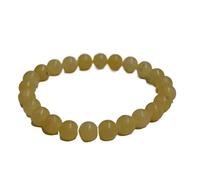 DENMOUS Everest Bracelet en pierre de cristal et calcite | Naturel et certifié | Pierre précieuse astrologique | Chakras à effet positif | Unisexe pour homme et femme - B0C8CQ9W-DNM