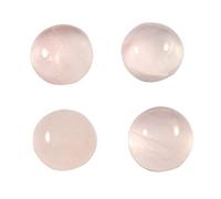 DENMOUS Goyal Exports Gtc-456-B09SPZ5N1 Lot de 4 cabochons ronds en quartz rose 8 x 8 mm