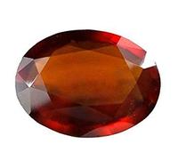 DENMOUS Grenat hessonite naturel gommé 4,20 carats certifié en laboratoire original Rashi Ratan Ratna Véritable pierre astrologique en vrac B07MM5ZT-DNM