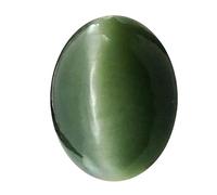 DENMOUS Œil de chat certifié (Lehsuniya) environ 6,50 carats ou 7,25 Ratti Super Deluxe Qualité Gemme-B0CX5B1W-DNM