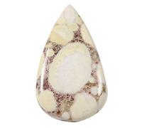 DENMOUS Jaspe Cobra Cabochon Poire Pierre précieuse naturelle en vrac 48,2 carats Nk17-B08HN7MW-DNM