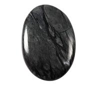 DENMOUS Jaspe Picasso - Cabochon ovale - Pierre précieuse naturelle - 46,9 carats - Nk100-B08HN8C3-DNM