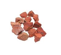 DENMOUS Jaspe rouge naturel 500 g - Pierre brute - Jaspe rouge - Pierre précieuse brute - Pierre précieuse pour la guérison Reiki, la méditation, la correction Vastu et la décoration de la maison (500