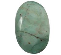 DENMOUS Jaspe vert prase ovale cabochon naturel en vrac 64,7 carats Qc81-B09C6G8RDMS