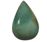 DENMOUS Jaspe vert prase poire cabochon naturel 28,45 carats Qc89-B09C6BL1-DNM