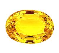 DENMOUS Jewellery Art - Pierre précieuse naturelle certifiée Ratti 9.00 - Topaze jaune - B08SK8L100