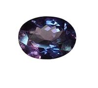 DENMOUS Jolie pierre Alexandre de 4,25 carats de couleur violette de forme ovale, pierre précieuse Alexandrite certifiée par un laboratoire pour homme et femme - B0C2CKH1DMS