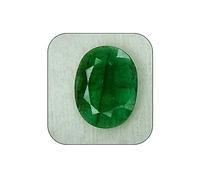 DENMOUS Kirti Sales Gems 7.00 Ratti 100 % Émeraude brésilienne Panna non chauffée Pierre précieuse naturelle certifiée AA++ pour homme et femme par laboratoire Certifiée AMZ6263, taille S, pierre