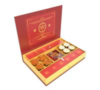 DENMOUS Kit de diwali Puja Samagri pour bureau et maison Deepawali | Kit Puja Diwali avec idole Lakshmi Ganesha fabriquée à la main Laxmi Yantra, et d'autres articles importants pour chambre Puja et