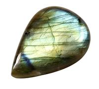 DENMOUS Labradorite Pierre précieuse Poire Naturel Cabochon en vrac 33,55 ct Kk59-B081SYV4-1D