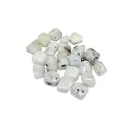 DENMOUS Nilkanth Agate Rainbow Moonstone Pierre précieuse naturelle polie blanche (100 g) pour la fabrication de bijoux - B0BG7JBX-DNM