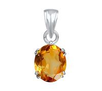 DENMOUS Nvslp1425-B09JHDNH Pendentif en argent sterling citrine/Sunehla 4,25 Ratti ou 4 carats avec pierre précieuse astrologique naturelle certifiée 925 Bis Hallmark pour homme et femme - Nvslp1425