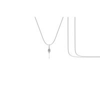 DENMOUS Pendentif Dieu Kartikeya en argent pur 92,5 % de pureté par Murugan Pendentif (pendentif avec chaîne serpent-56 cm)-mpss7374-1