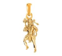 DENMOUS Pendentif en argent sterling 925 plaqué or 22 carats avec médaillon Lord Bajrang Bali pour homme et femme AMZ-77, petit, sans pierre précieuse, Small, Pas de pierres précieuses