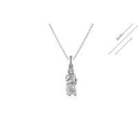 DENMOUS Pendentif en argent sterling (pureté à 92,5 %) Sathya Sai Baba (pendentif avec chaîne d'ancre - 55,9 cm) pour homme et femme - Médaillon religieux pour bonne santé et richesse - mpsa7290-1