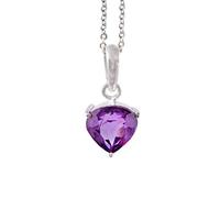 DENMOUS Pendentif plaqué argent améthyste/Katela de 2,00 carat original et certifié Wtgtl Aaa +++ qualité astrologique pendentif (médaillet) pour homme et femme-B08R8ZQZ, petit, pierre précieuse