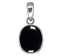 DENMOUS Pendentif plaqué or 14,25 Ratti 13,50 carats Sulemani Hakik naturel Kala Hakik Panchdhatu certifié original pour homme et femme - AMZ1549, Small, Argent sterling
