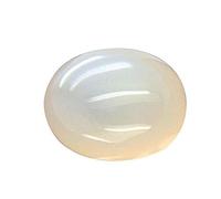 DENMOUS Pierre de lune astrologique naturelle de forme ovale de 4,25 Ratti - Certifiée en laboratoire - Naturel Aaa + de qualité - Pierre précieuse en vrac - B0CRB7NMDN