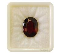 DENMOUS Pierre gommée/Hessonite Gomée Certifiée/Ceylone Gomed 5.25 Ratti 4.82 Carat Gemme Original Certifiée Naturelle Grenat Hessonite - B0CVX5HS-DNM