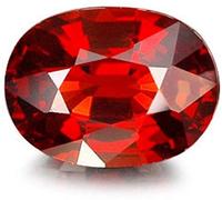 DENMOUS Pierre naturelle gommée 4,25 Ratti Grenat Hessonite Certifié A1+ Qualité Gemme-B0C7N58W00