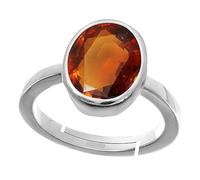DENMOUS Pierre naturelle gommée 7,25 Ratti / 6,00 carats Grenat Hessonite Certifié A1+ Qualité Gemme-B0CCMH6N-1D