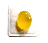 DENMOUS Pierre précieuse certifiée naturelle 11,25 Ratti jaune Sulemani Hakik Agate Haqiq Haqiq pour homme et femme-B0C7N5KCDNM