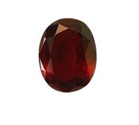 DENMOUS Pierre précieuse hessonite certifiée de haute qualité 7,25 Ratti - 6,55 carats pierre gommée Cabochon original certifié pour pendentif de bague (couleur : marron)-B0CWXX1N-M1