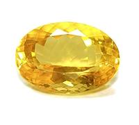 DENMOUS Pierre Sunela de 4,00 Ratti - 3,25 carats - Pierre précieuse naturelle certifiée - Citrine naturelle - B0DKC138DN