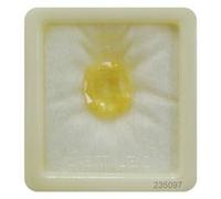DENMOUS Pukhraj Stone Pierre précieuse naturelle certifiée saphir jaune - 3,25 Ratti-B07B95XQDN