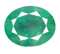 DENMOUS Qualité A 5,21 Ratti 4,77 carats naturelle certifiée zambienne (émeraude) (Panna) pierre précieuse en vrac pour homme et femme (certifié lab) -B0D5D5LZ-M1