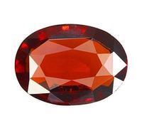 DENMOUS Rashi Ratan naturel certifié 2,00 carats - Pierre naturelle gommée non chauffée - Grenat hessonite certifié non traité par un laboratoire - Certifiée pour homme et femme - B09LJ3CZDD
