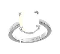 DENMOUS S-B0BS6LHR-AMZ Bague en opale de qualité A+ 7,25 Ratti 6,43 carats pour homme et femme, Small, Pierre précieuse