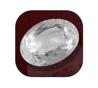 DENMOUS Saphir blanc de Ceylan 10,25 Ratti 9,00 carats certifié Pukhraj Lab, pierre précieuse naturelle certifiée 100 de qualité Aaa ++ pour homme et femme - B0C4H4TKDN