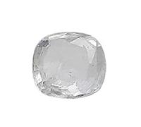 DENMOUS Saphir blanc de Ceylan certifié 11,55 carat / 12,25 Ratti - Pierre précieuse naturelle pour homme et femme - B0BVR7CJ-M1