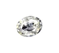 DENMOUS Saphir blanc de Ceylan non chauffé de 7,25 carats certifié original du Sri Lanka, pierre précieuse Pukhraj Aaa +++ qualité sécurisée Pukhraj Rashi Nag pour homme et femme-D01B0CG2KL8