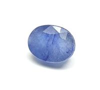 DENMOUS Saphir bleu/Nilam 7.25 Ratti Pierre précieuse ovale naturelle certifiée Ratti-B0BFXHCN-00