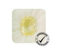 DENMOUS Saphir jaune de culture d'origine 6.00 carat/7.00 Ratti non traité, saphir de Ceylan certifié pierre précieuse naturelle A++ Quality-B0DKC3R7-2541, Small, Gemme