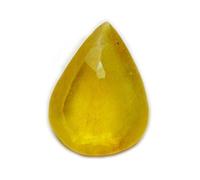 DENMOUS Saphir jaune naturel certifié 2,25 à 10,25 Ratti Pukhraj en forme de poire Rashi Ratan-B0BS2CC4-DNM